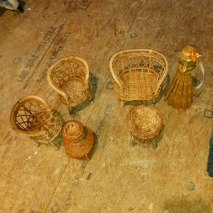 Vintage wicker miniatures